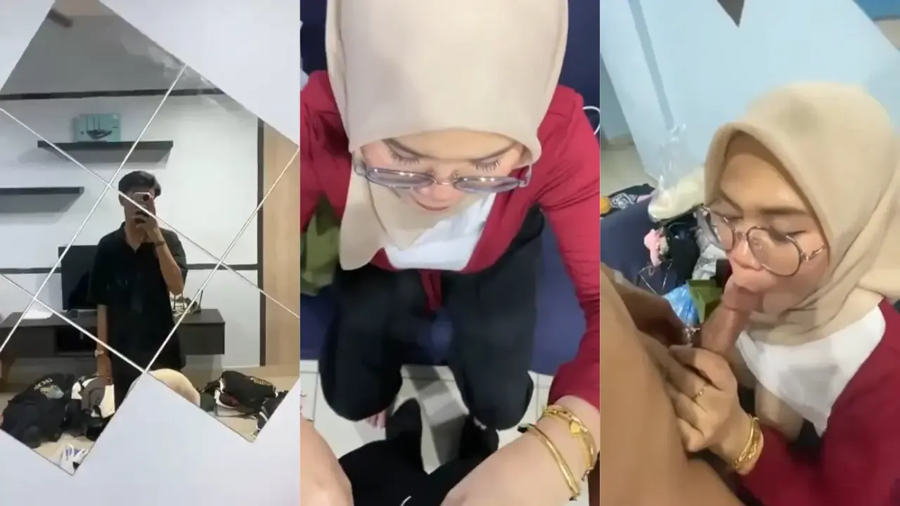 Cewe Kacamata Hijab Viral Kemarin Langsung Ngebor Pasrah Keenakan